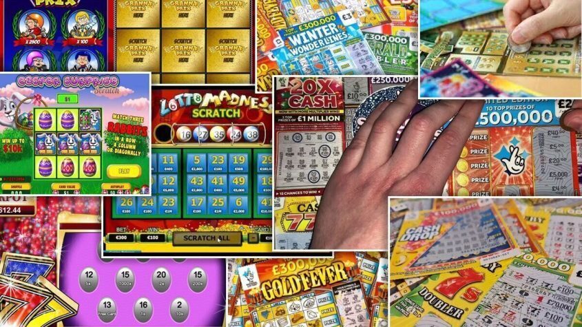 Scratchers, Tickets, Hand, Coins, Logo